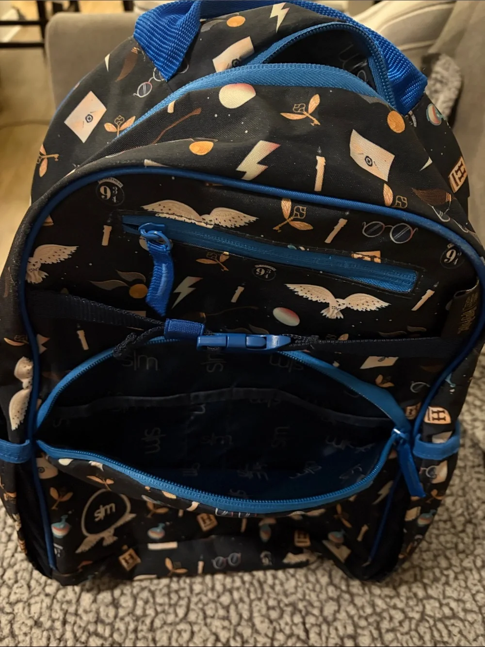 Kids Simple Modern Harry Potter themed Navy & Blue Backpack